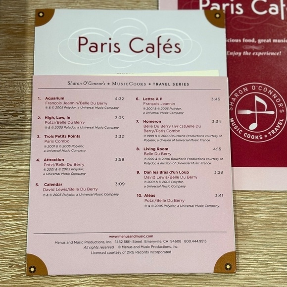 Paris Cafés: Recipes from the heart of Paris, Music by Paris Combo, 2012 - Picture 5 of 16
